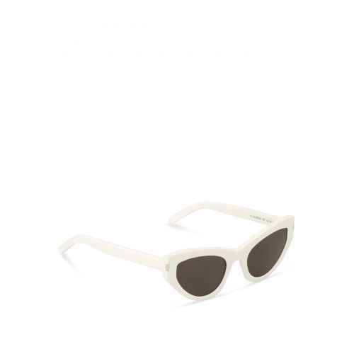 생로랑 Saint Laurent Grace white cat eye sunglasses