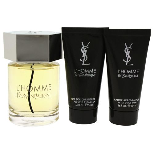 생로랑 Yves Saint Laurent LHomme Men Gift Set (Eau De Toilette Spray, After Shave Balm and All Over Shower Gel)