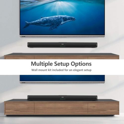  [아마존 핫딜] Sound Bars for TV, Saiyin TV Soundbar Speaker with 4 Subwoofers 37 Inch 80W Wired & Wireless Bluetooth Optical/Coaxial/AUX (RCA) Surround Sound System Home Theater