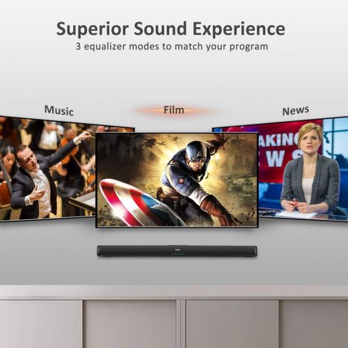  [아마존 핫딜] Sound Bars for TV, Saiyin TV Soundbar Speaker with 4 Subwoofers 37 Inch 80W Wired & Wireless Bluetooth Optical/Coaxial/AUX (RCA) Surround Sound System Home Theater