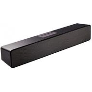 Saiyin Sineaudio Soundbar Speaker, Bluetooth PC Soundbar with Stereo Audio Soundbars for Computers, Monitors, Desktop Laptops, Tablets, Smartphones, TV Speakers of 15 Inches, Microphone