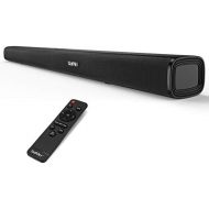 Soundbar for TV Devices with Built in Subwoofers, Saiyin TV Speaker, 80W Wired and Wireless 36 Inch Bluetooth Sound System for TV Optical/Aux/RCA Connection, Wall Mounting