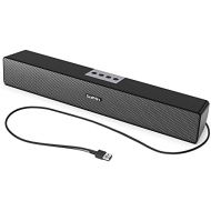 [아마존베스트]Saiyin PC Soundbar Computer Speaker USB Powered 16W 11 Inch for Desktop Computer PC Laptop Plug and Play