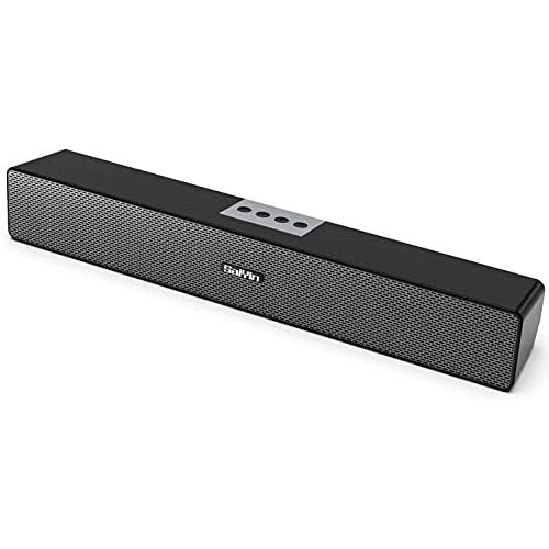  [아마존베스트]Saiyin PC Soundbar Computer Speaker USB Powered 16W 11 Inch for Desktop Computer PC Laptop Plug and Play