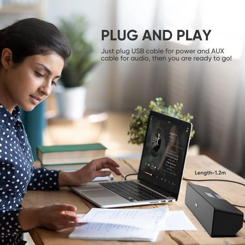  [아마존베스트]Saiyin PC Soundbar Computer Speaker USB Powered 16W 11 Inch for Desktop Computer PC Laptop Plug and Play
