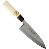 [아마존베스트]Sakai Takayuki Japanese Knife Kasumitogi Yasuki White Steel 06036 Deba Knife 165mm