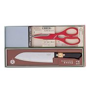 Sakai Takayuki,Kitchen Set,Santoku165mm/6.5 & Kitchen Scissors