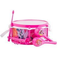 Sakar My Little Pony Six Piece Kids Drum Kit Musical My Little Pony Toys, Drum Set for Kids Music & Education, Comes with 4 Kids Instruments, 2 Drum Sticks, Bonus Toy Strap for Drums