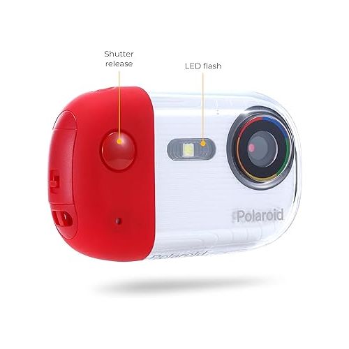  Polaroid Underwater Camera 18mp 4K UHD, Polaroid Waterproof Camera for Snorkeling and Diving with LCD Display, USB Rechargeable Digital Polaroid Camera for Videos and Photos