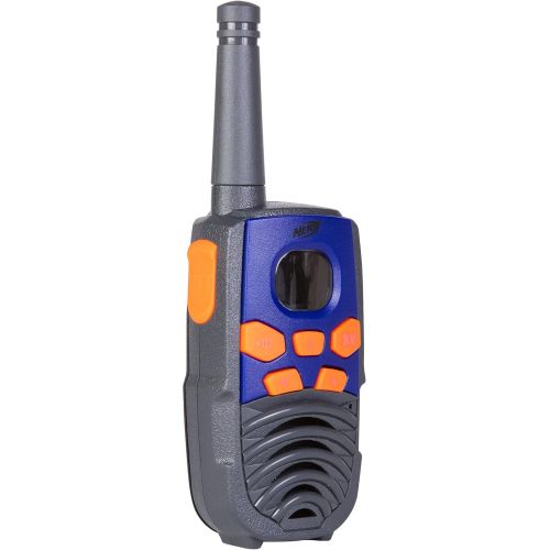  NERF 10 Mile Walkie Talkies Set 37756 | Delivers Transmission with 10 Mile Communication Range, Flexible Safety Antenna & Morse Code with On/Off Switch (Orange & Black)