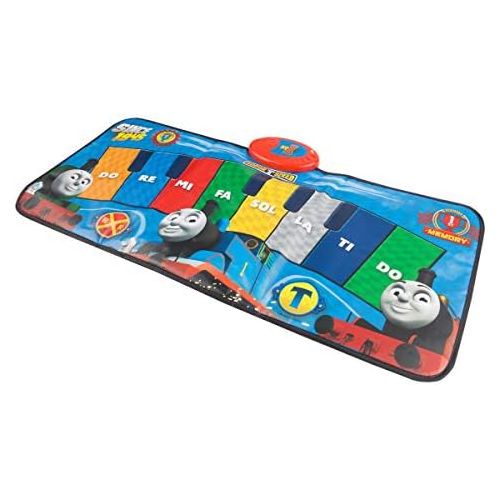  Sakar Thomas and Friends Electronic Piano Music Mat TOY-15371 | Keyboard Piano Floor Mat for Kids, Light-Up Activity Mat, Dance Floor Rhythm Games, Educational Kids Music Playmat