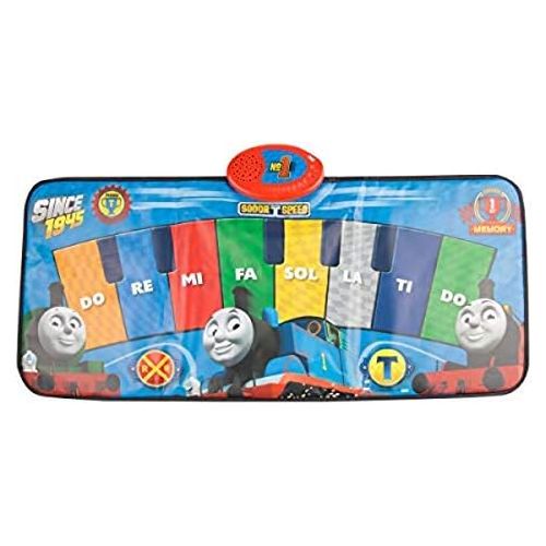  Sakar Thomas and Friends Electronic Piano Music Mat TOY-15371 | Keyboard Piano Floor Mat for Kids, Light-Up Activity Mat, Dance Floor Rhythm Games, Educational Kids Music Playmat