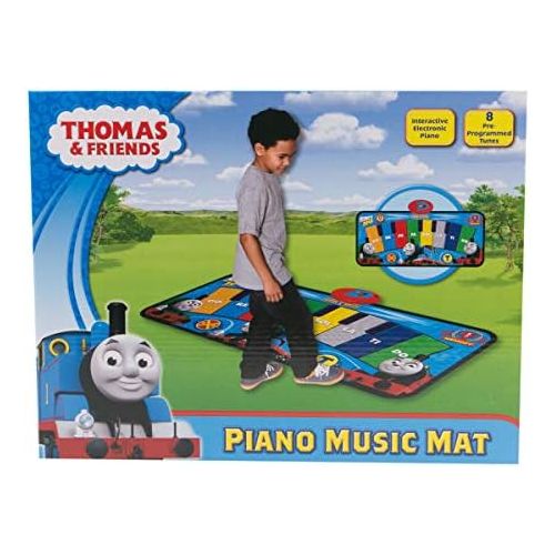  Sakar Thomas and Friends Electronic Piano Music Mat TOY-15371 | Keyboard Piano Floor Mat for Kids, Light-Up Activity Mat, Dance Floor Rhythm Games, Educational Kids Music Playmat