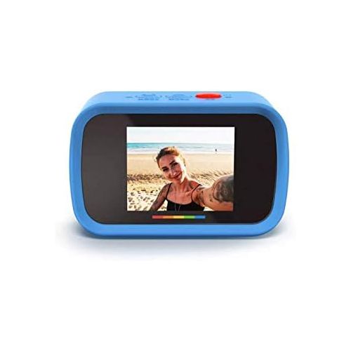  Sakar Polaroid Underwater Camera 18mp 4K UHD, Polaroid Waterproof Camera for Snorkeling and Diving with LCD Display, USB Rechargeable Digital Polaroid Camera for Videos and Photos (Blue