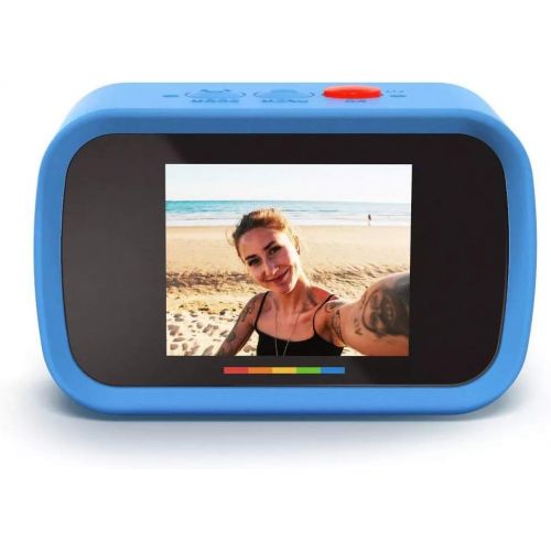 Sakar Polaroid Underwater Camera 18mp 4K UHD, Polaroid Waterproof Camera for Snorkeling and Diving with LCD Display, USB Rechargeable Digital Polaroid Camera for Videos and Photos (Blue
