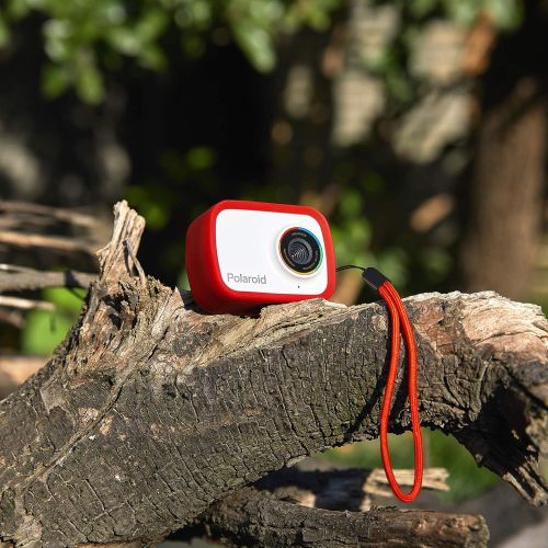  Sakar Polaroid Underwater Camera 18mp 4K UHD, Polaroid Waterproof Camera for Snorkeling and Diving with LCD Display, USB Rechargeable Digital Polaroid Camera for Videos and Photos (Red (