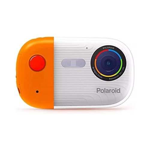  Sakar Polaroid Underwater Camera 18mp 4K UHD, Polaroid Waterproof Camera for Snorkeling and Diving with LCD Display, USB Rechargeable Digital Polaroid Camera for Videos and Photos (Orang