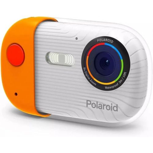  Sakar Polaroid Underwater Camera 18mp 4K UHD, Polaroid Waterproof Camera for Snorkeling and Diving with LCD Display, USB Rechargeable Digital Polaroid Camera for Videos and Photos (Orang