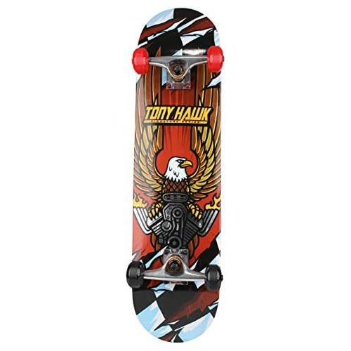  Sakar Tony Hawk 31 Inch Skateboard, Tony Hawk Signature Series 3, Metallic Graphics & 9-Ply Maple Deck Skateboard for Cruising, Carving, Tricks and Downhill