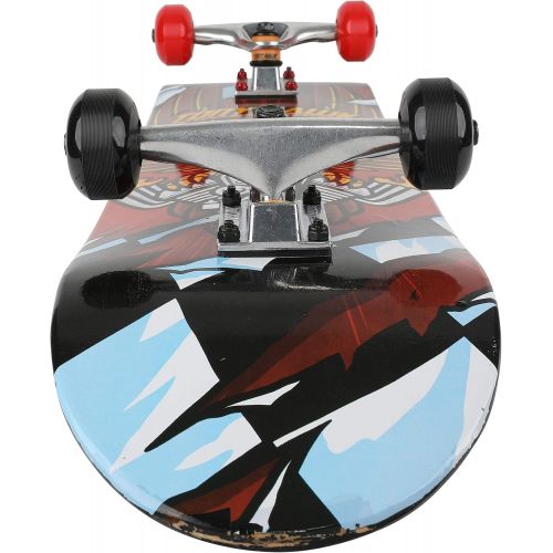  Sakar Tony Hawk 31 Inch Skateboard, Tony Hawk Signature Series 3, Metallic Graphics & 9-Ply Maple Deck Skateboard for Cruising, Carving, Tricks and Downhill