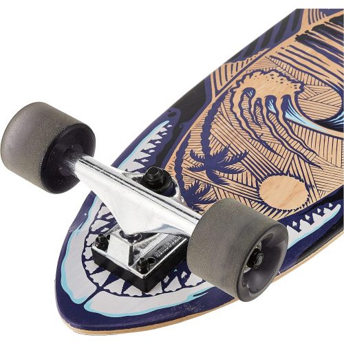  Sakar Tony Hawk 34 Complete Cruiser Skateboard, Cool Graphic Longboard, Great Option for Travel, Sport and Entertainment