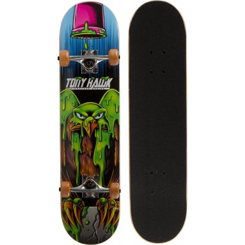  Sakar Tony Hawk 31 Inch Skateboard, Tony Hawk Signature Series 2, 9-Ply Maple Deck Skateboard for Cruising, Carving, Tricks and Downhill