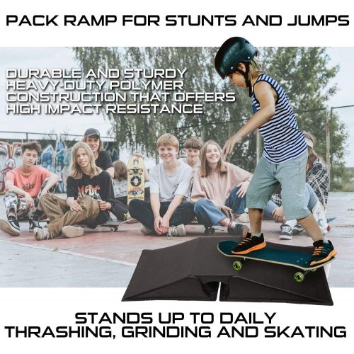  Sakar Starter Kit, Ideal for Skateboarding Stunts and Jumps, Skate and Scooter Launch Pads