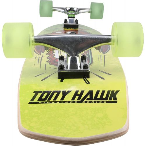  Sakar Tony Hawk 34 Complete Cruiser Skateboard, Cool Graphic Longboard, Great Option for Travel, Sport and Entertainment