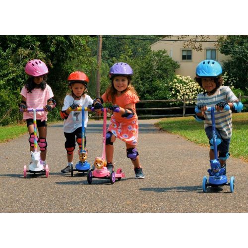  Sakar Dimensions 3D Barbie Self Balancing Scooter ACTSCOT-479BB Toddler Scooter & Kids Scooter, 3 Wheel Platform, Foot Activated Brake, 75 lbs Weight Limit, for Ages 3 and Up