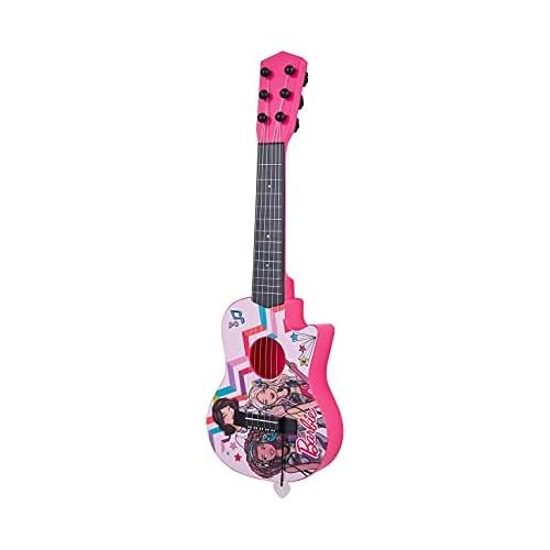  [아마존베스트]Sakar Barbie 21 Kids Guitar Toy GT1-01371 | Inspired Design, Easy-to-Hold, Thin Frets and Low String, Traditional Acoustic Guitar Shape, Secret Stickers, Real Tuning Gears