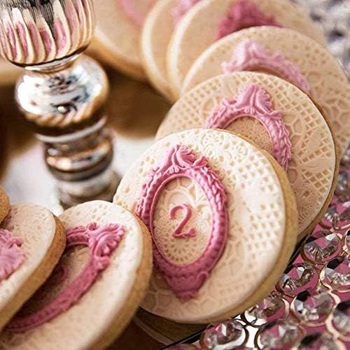  [아마존베스트]Sakola Photo Frame Fondant Mold - 3 Pack Picture Frames Silicone Mold for Cake Decorating, Sugar, Gum Paste, Chocolate, Cookies, Resin, Polymer Clay - Pink