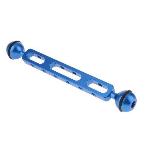  Sala-Fnt - 8 Aluminum Dual Ball Joint Extension Arm for Diving Underwater Camera Blue