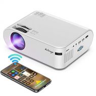 Mini Projector Portable - Salange WiFi Video Projector for Outdoor Movies - Compatible with iPhone, iPad, Android Phones, Roku, HDMI, Laptop for Indoor Home Theater?Gaming (2022 Up