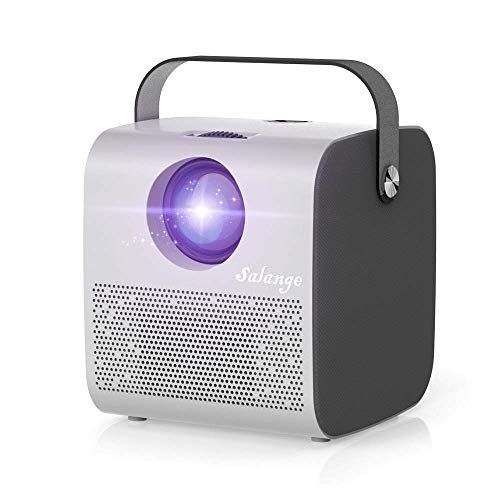  Portable Projector with Bluetooth for Outdoor Movies - 7000 LUX, HD 1080P and 300 Display Support, Salange Mini Video Projector Compatible w iPhone,TV Stick,PS4,HDMI,Laptop for Hom