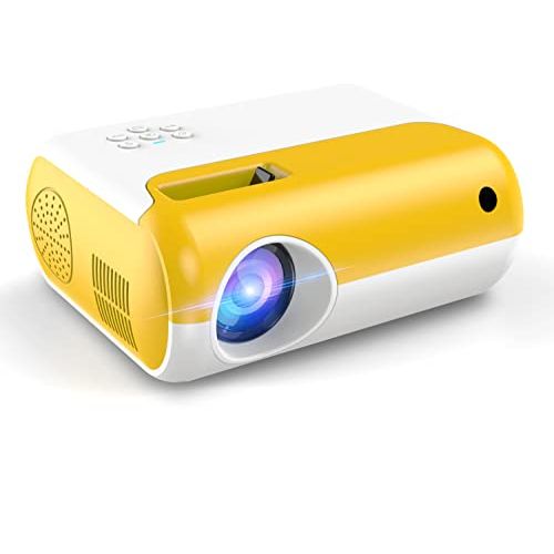  Mini Projector, Salange Portable Projector 1080P Supported, Outdoor Projector, Phone Proyector for Kids, Movie Projectors Led Video Home Theater Compatible with HDMI, USB, Laptop,