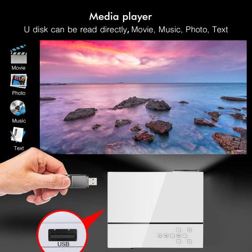  Salange T26 1080p Full HD Video Projector, Home Theater LED LCD Projector with 1920x1080P Native Resolution 4500 LMX 200 Screen Video Entertainment Games Party