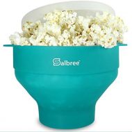 [아마존베스트]Original Salbree Microwave Popcorn Popper, Silicone Popcorn Maker, Collapsible Bowl - The Most Colors Available (Aqua)