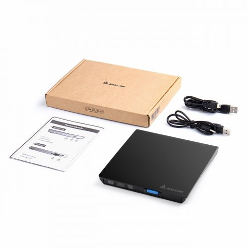  [아마존 핫딜]  [아마존핫딜]Salcar - Externes DVD-Brenner (CD/DVD) Laufwerk tragbar RW (100% Original Chip) fuer Laptops / Desktop Windows und Mac OS kompatibel