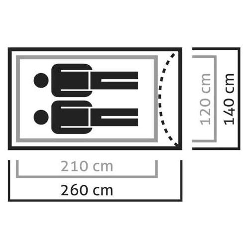 Salewa Zelt Litetrek 2-2 Personen Zelt