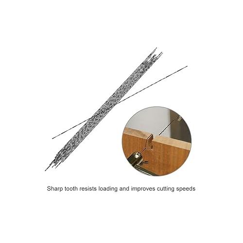  12 Pieces Scroll Saw Blades with Spiral Teeth for Wood Metal Plastic Cutting Sawing Carve Fits Most of Major Saw Brands Bosch, Makita, etc. (4#)