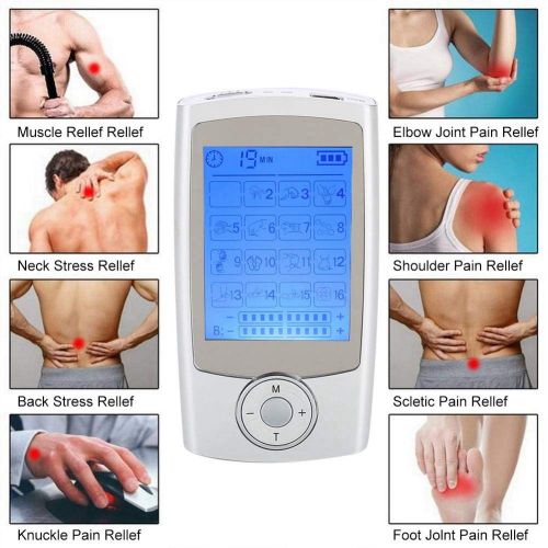  Salmue Shoulder Massager, Electric Massager with 16 Functions, LCD Display and Timer, Mini Portable Magnetic...