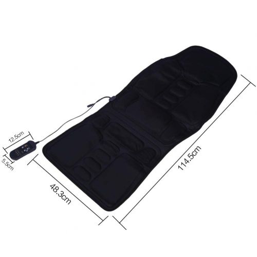  Salmue Massage Seat Pad with 5 Massage Zones, Electric Heat Therapy Vibration Massage Pad with Remote...