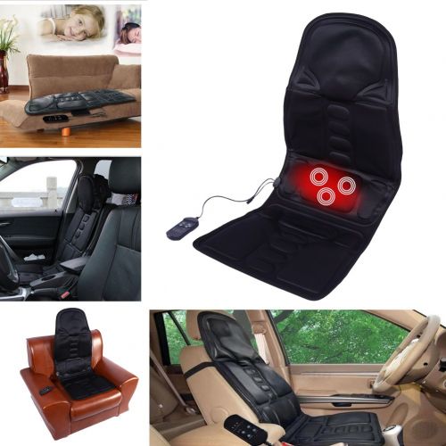  Salmue Massage Seat Pad with 5 Massage Zones, Electric Heat Therapy Vibration Massage Pad with Remote...