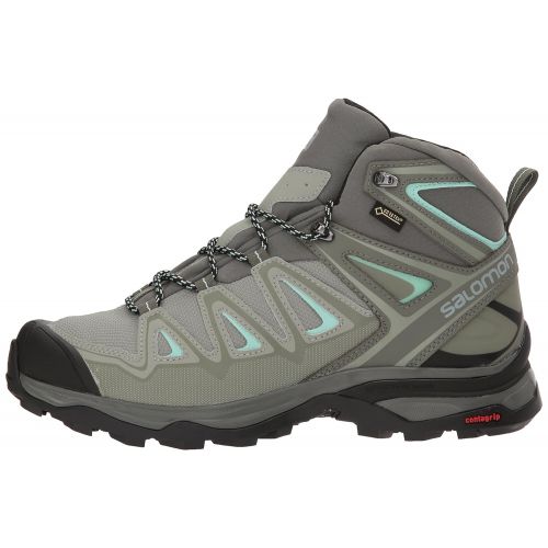 살로몬 Salomon Womens X Ultra 3 Wide Mid GTX Hiking Shoes