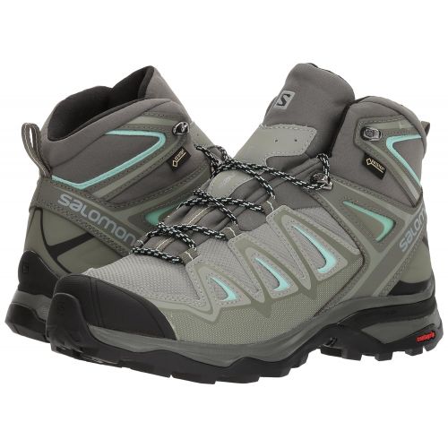 살로몬 Salomon Womens X Ultra 3 Wide Mid GTX Hiking Shoes