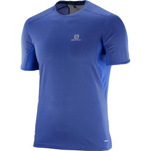 살로몬 Salomon Mens Trail Runner Short Sleeve Tee