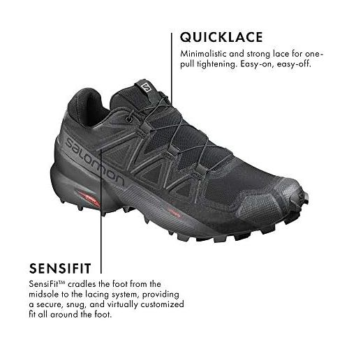 살로몬 [아마존베스트]Salomon Mens Speedcross 5 Trail Running Shoe