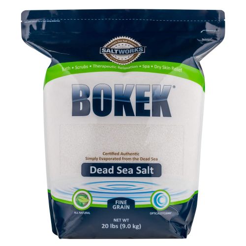  SaltWorks Bokek Dead Sea Salt, Fine - 55 lb Bag