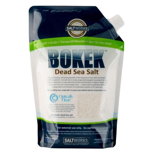  SaltWorks Bokek Dead Sea Salt, Fine - 55 lb Bag