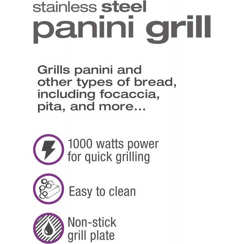  Salton SG1263 Stainless Steel Panini Grill